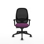 PIQUERAS Y CRESPO Silla de oficina Cilanco con mecanismo Sincro, Morado y Negro
