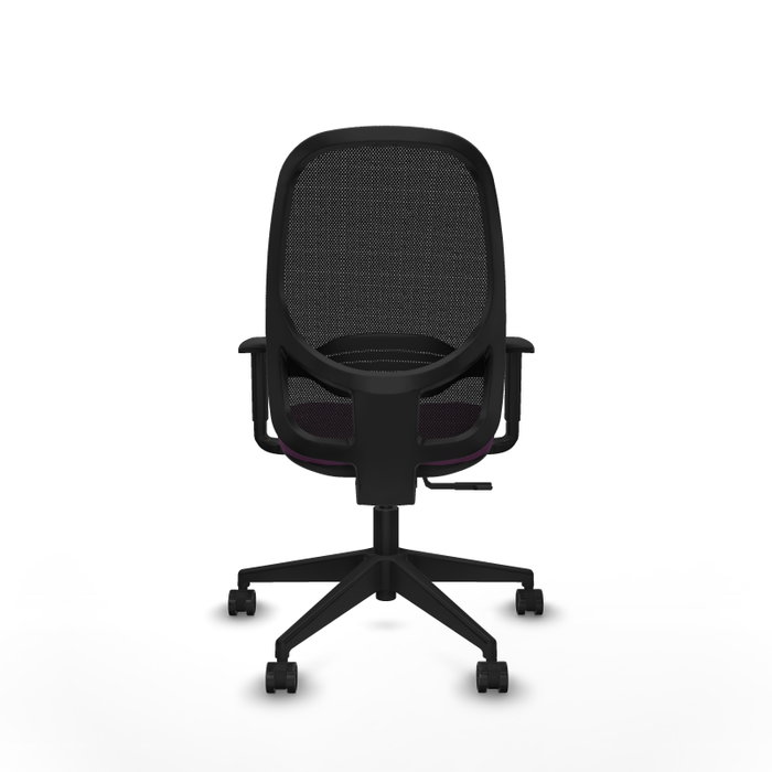 PIQUERAS Y CRESPO Silla de oficina Cilanco con mecanismo Sincro, Morado y Negro