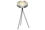 DKD Home Decor Lámpara de Pie Negro Dorado 39 x 103 x 39 cm Hierro Algodón