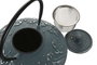 DKD Home Decor Tetera Oriental Azul Blanco Hierro Colado Inox 2 Unidades 14 x 21 x 17.5 cm