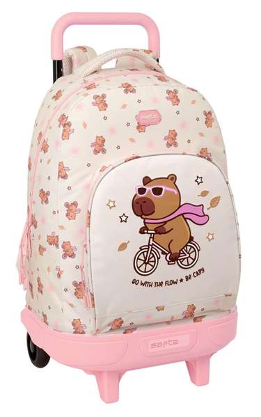 Safta Mochila Grande Con Ruedas Compact Extraible 33x45x22cm - Para Viajes y Escuela Safta Mochila Grande Con Ruedas Compact Extraible 33x45x22cm - Para Viajes y Escuela