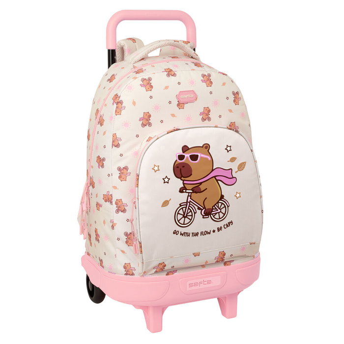 Safta Mochila con Ruedas Capibara Extraíble 33x45x22cm