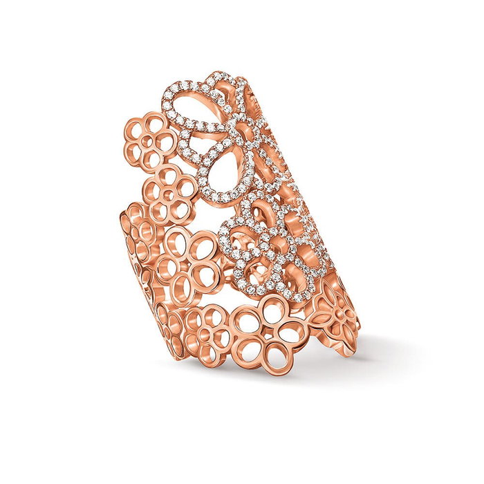 Folli Follie Anillo 3R15S135RC-54 Rosa Talla 54