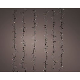 Lumineo Cortina de leds 3,75m Multicolor Suave 256 leds 8 Funciones Interior/Exterior IP44