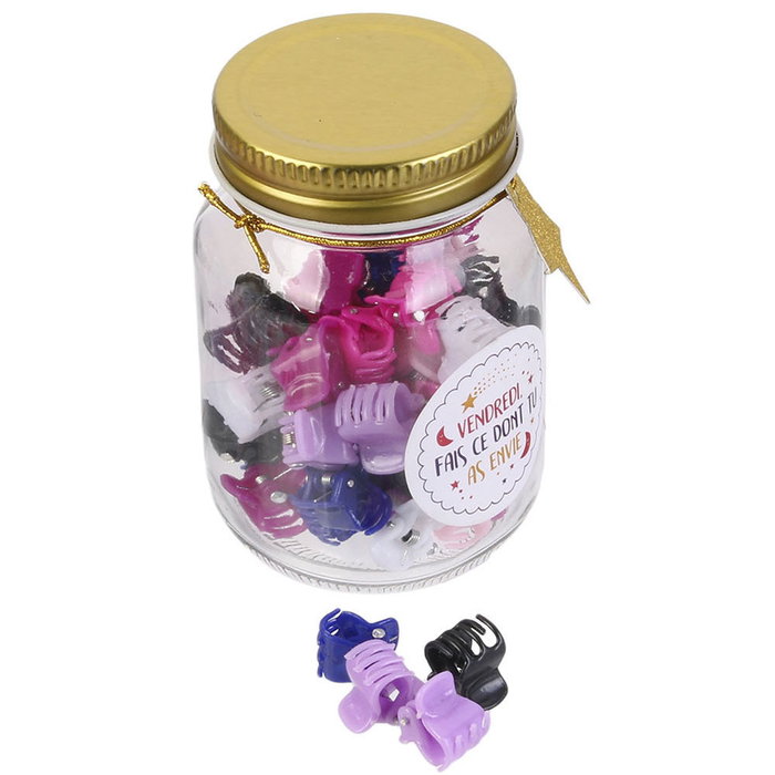 Hello Kids Tarro Accesorios Pelo Niña con Gomas, Clips y Coleteros, 6 Modelos Coleccionables Hello Kids Tarro Accesorios Pelo Niña con Gomas, Clips y Coleteros, 6 Modelos Coleccionables