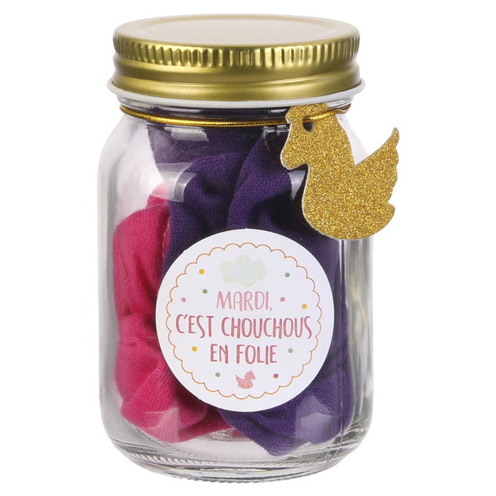 Hello Kids Tarro Accesorios Pelo Niña con Gomas, Clips y Coleteros, 6 Modelos Coleccionables Hello Kids Tarro Accesorios Pelo Niña con Gomas, Clips y Coleteros, 6 Modelos Coleccionables