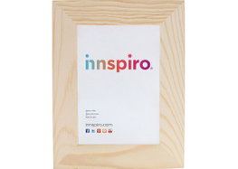 Innspiro Marco de madera de pino macizo 10x15 cm