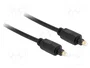 DeLOCK Cable de audio óptico Toslink de 1 m, conectores macho con contactos chapados en oro