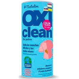 Natulim Oxi Clean Detergente en Polvo para Lavadora, Elimina Manchas Difíciles y Malos Olores, Potencia Colores, 500 g, Certificado Ecocert