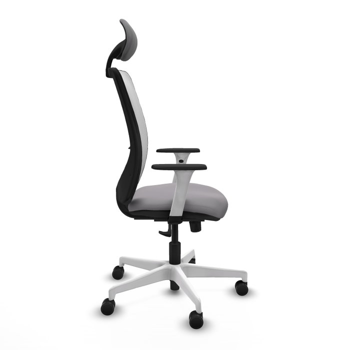PIQUERAS Y CRESPO Silla de oficina Zulema con Mecanismo Sincro, Gris y Blanco PIQUERAS Y CRESPO Silla de oficina Zulema con Mecanismo Sincro, Gris y Blanco