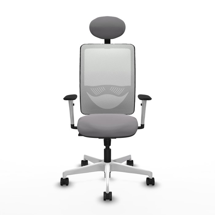 PIQUERAS Y CRESPO Silla de oficina Zulema con Mecanismo Sincro, Gris y Blanco PIQUERAS Y CRESPO Silla de oficina Zulema con Mecanismo Sincro, Gris y Blanco