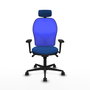 PIQUERAS Y CRESPO Silla de oficina Jorquera azul con mecanismo Sincro