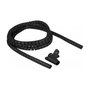 DeLOCK 18835 Manguera espiral con herramienta de inserción 2,5 m x 15 mm Negro