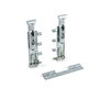 Emuca Lote de 5 kits de colgadores ocultos para módulos altos Levelup1 con pletina, Acero, Cincado