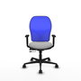 PIQUERAS Y CRESPO Silla de oficina Jorquera Sincro/Traslack Gris claro/Azul