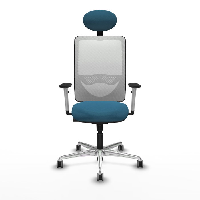 PIQUERAS Y CRESPO Silla de oficina Zulema Verde petróleo y Blanco PIQUERAS Y CRESPO Silla de oficina Zulema Verde petróleo y Blanco