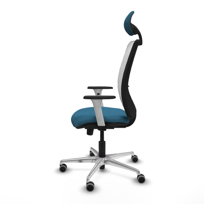 PIQUERAS Y CRESPO Silla de oficina Zulema Verde petróleo y Blanco PIQUERAS Y CRESPO Silla de oficina Zulema Verde petróleo y Blanco
