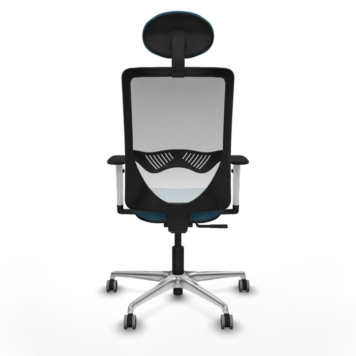 PIQUERAS Y CRESPO Silla de oficina Zulema Verde petróleo y Blanco PIQUERAS Y CRESPO Silla de oficina Zulema Verde petróleo y Blanco