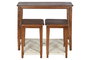DKD Home Decor Consola Colonial Marron Crudo Mango Algodon 95x81x40 cm Set de 3