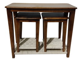 DKD Home Decor Consola Colonial Marron Crudo Mango Algodon 95x81x40 cm Set de 3