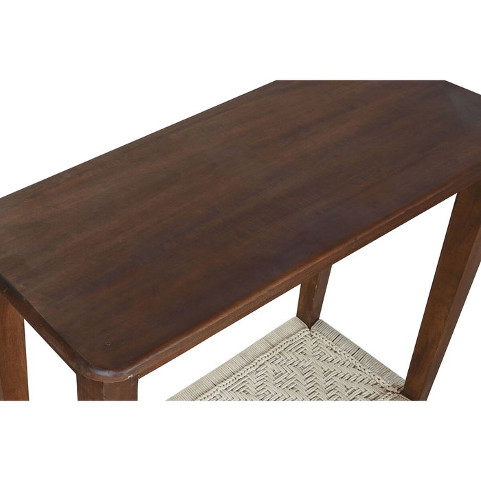 DKD Home Decor Consola Colonial Marron Crudo Mango Algodon 95x81x40 cm Set de 3
