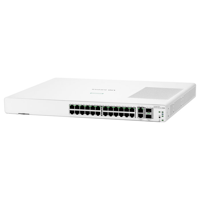 HP Enterprise Switch 1960 RM M 24G 2SFP+ 2XGT Gestionado 24 Puertos Gigabit 2 Puertos 10Gb SFP+ Montaje en Rack 1U