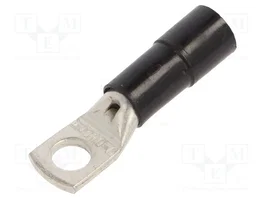 BM GROUP Terminal de anillo tubular aislado M6 8AWG negro