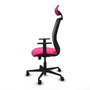 PIQUERAS Y CRESPO Silla de oficina Zulema Rosa y Negro