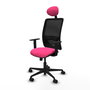 PIQUERAS Y CRESPO Silla de oficina Zulema Rosa y Negro