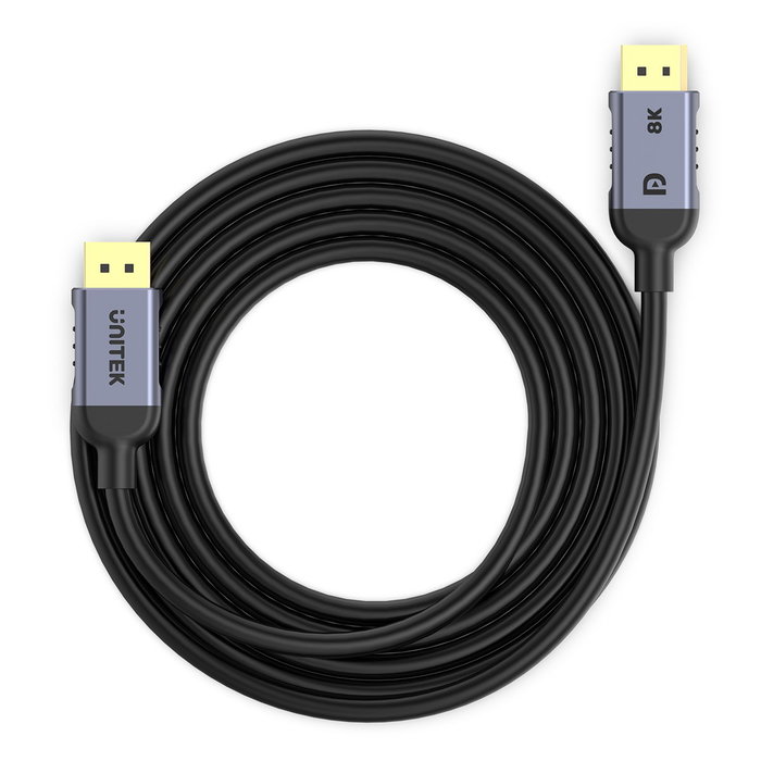 Unitek Cable DisplayPort 1.4 8K 60Hz 4K 240Hz HD 3m
