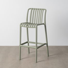 Taburete Verde Polipropileno Exterior 51 X 50 X 102 cm (Set de 2)