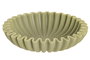 DKD Home Decor Centro de Mesa de Resina Símil Mármol Verde Tropical Palm