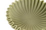 DKD Home Decor Centro de Mesa de Resina Símil Mármol Verde Tropical Palm