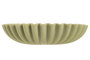 DKD Home Decor Centro de Mesa de Resina Símil Mármol Verde Tropical Palm