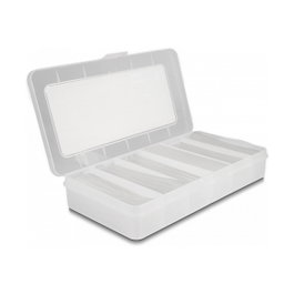 DeLOCK Caja surtida de tubos termorretráctiles transparente 196 piezas
