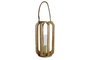 DKD Home Decor Portavela Alpino Natural Mango y Cristal 26 x 47 x 26 cm