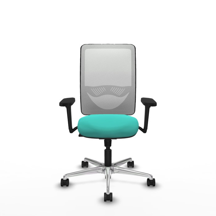 PIQUERAS Y CRESPO Silla de oficina Zulema con mecanismo Sincro, Turquesa y Blanco PIQUERAS Y CRESPO Silla de oficina Zulema con mecanismo Sincro, Turquesa y Blanco