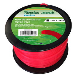 Riegolux RGX Hilo Desbrozadora Nylon Cuadrado 3mm x 100m
