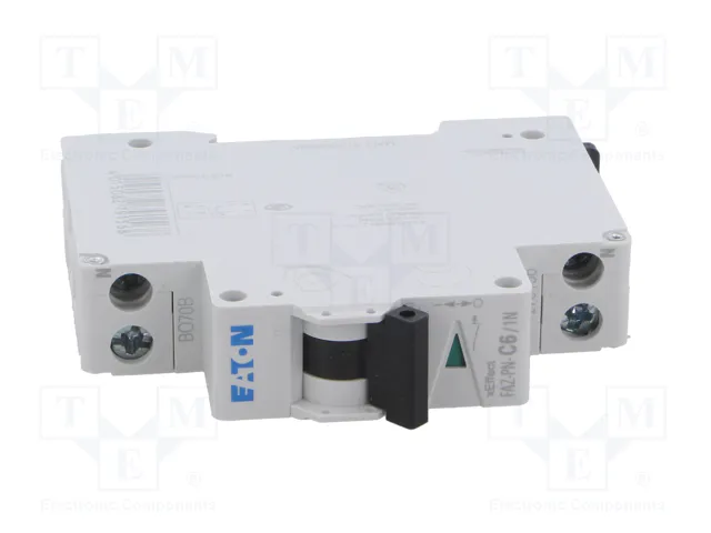 EATON ELECTRIC FAZ-PN-C6/1N Interruptor magnetotérmico 6A 1+N EATON ELECTRIC FAZ-PN-C6/1N Interruptor magnetotérmico 6A 1+N