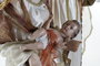 DKD Home Decor Nacimiento Poliéster Blanco y Dorado 48x28x90 cm