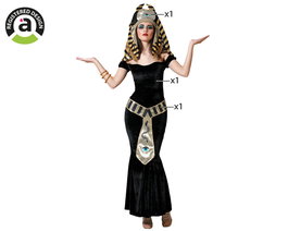 Disfraz para Adultos Negro Egipcia (3 Piezas)