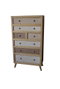 DKD Home Decor Cajonera Tradicional Lino cajon 75 x 138 x 35 cm Abeto Lino