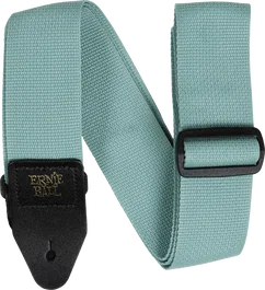 Ernieball Correa Guitarra y Bajo Polypro - Verde Surf Ajustable 104-183cm Ancho 5cm Cuero Resistente