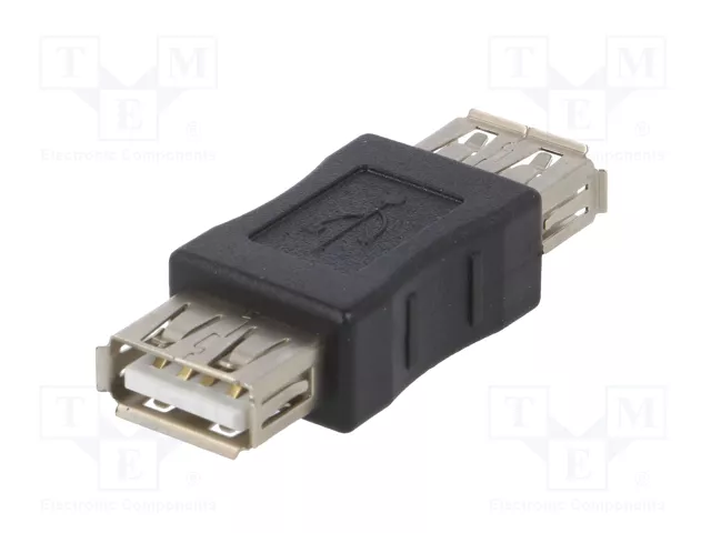 AKYGA Adaptador USB 2.0 USB A a tomacorriente, niquelado