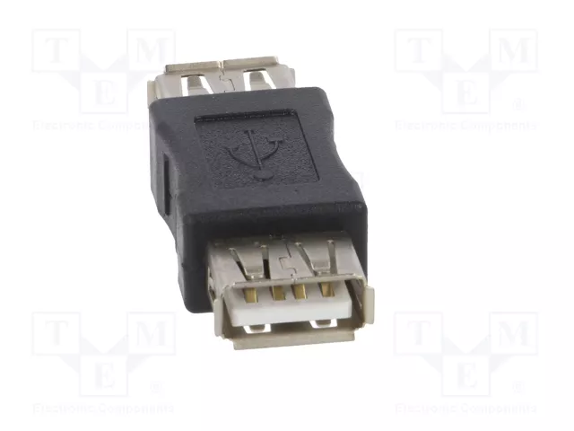 AKYGA Adaptador USB 2.0 USB A a tomacorriente, niquelado