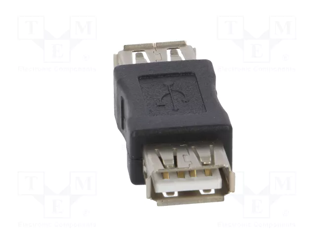 AKYGA Adaptador USB 2.0 USB A a tomacorriente, niquelado