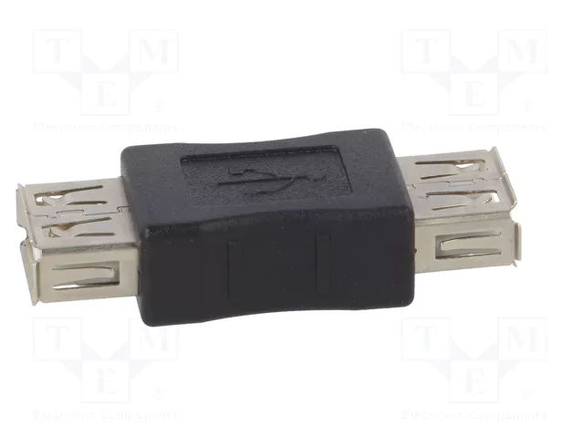 AKYGA Adaptador USB 2.0 USB A a tomacorriente, niquelado
