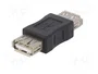AKYGA Adaptador USB 2.0 USB A a tomacorriente, niquelado