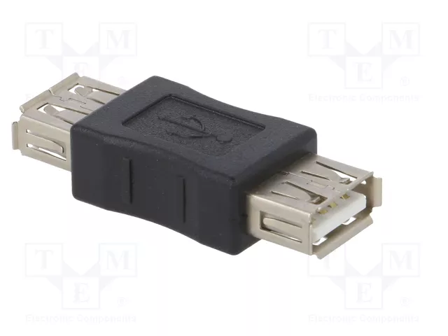 AKYGA Adaptador USB 2.0 USB A a tomacorriente, niquelado