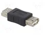 AKYGA Adaptador USB 2.0 USB A a tomacorriente, niquelado